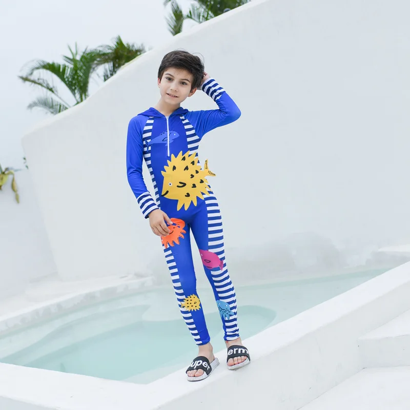 Bañador infantil con protección solar – Manga larga y capucha - imagen 3
