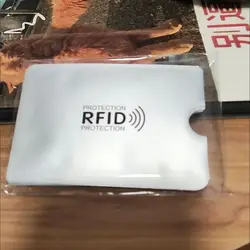 Funda para tarjeta antiescaneo, antimagnética, antirrobo, RFID/NFC, escaneo, papel de aluminio, soporte para tarjeta de identificación bancaria de seguridad, 10 Uds.
