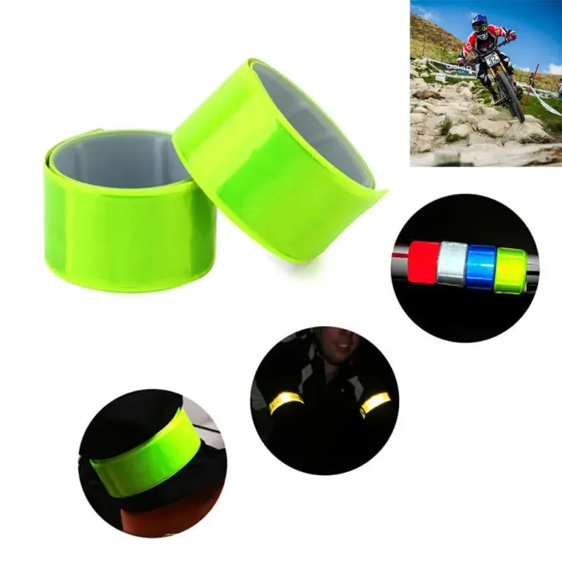 Tiras reflectantes para correr, pescar y ciclismo, pulsera de advertencia, pantalones seguros para sujetar bicicleta, correa para pierna, cinta reflectora - imagen 3