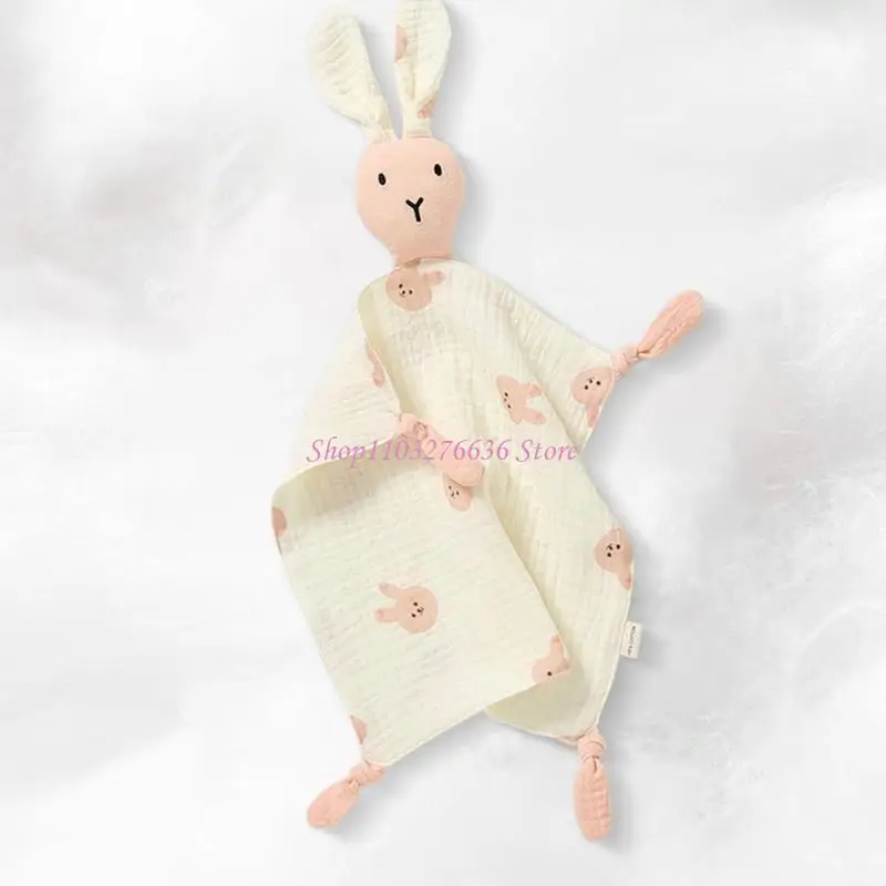 R6FD Cotton Baby Toothing Tooth Rabbit Animal Sensory: Regalo ducha recién nacido - imagen 5
