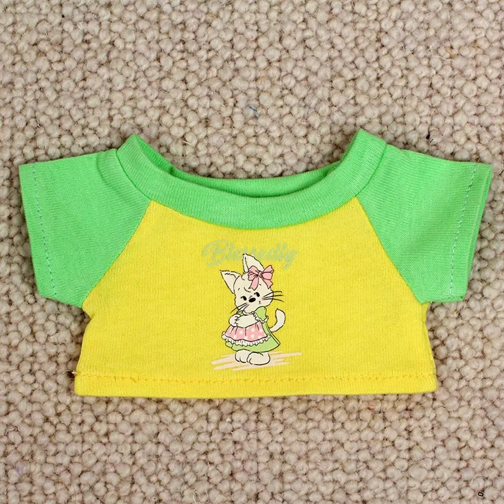 Ropa de muñeca de algodón de conejito bonito de 20cm, regalo hecho a mano, accesorios para muñecas, camiseta DIY para muñecas - imagen 5