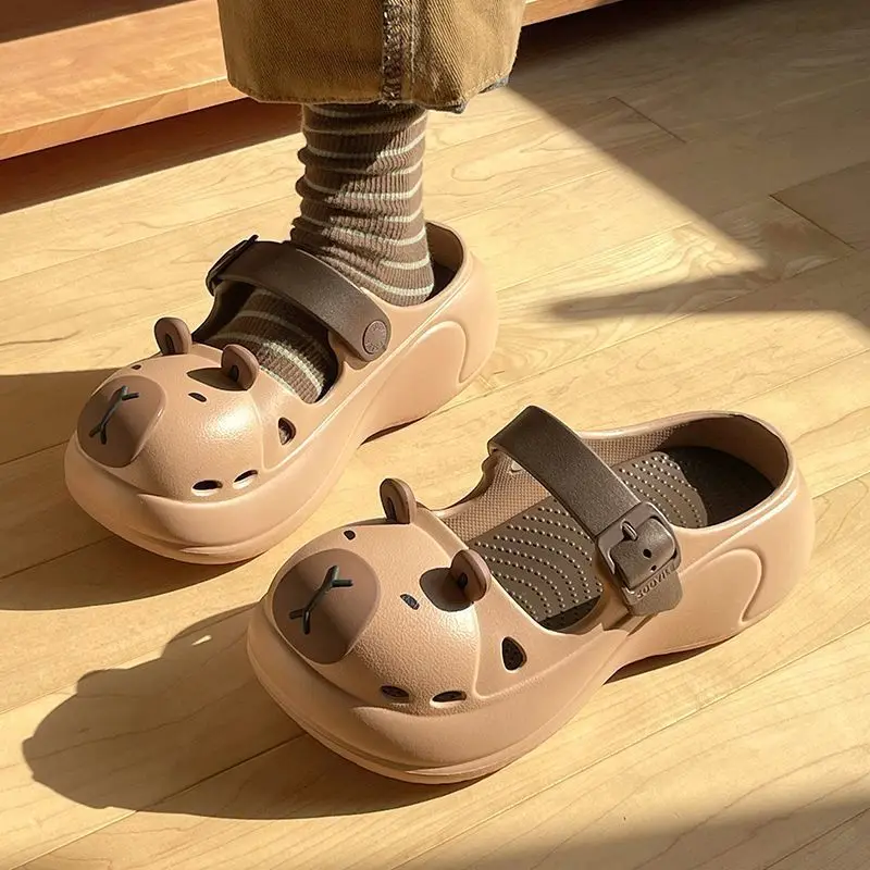 Sandalias playeras antideslizantes para niña – Estampado infantil - imagen 3