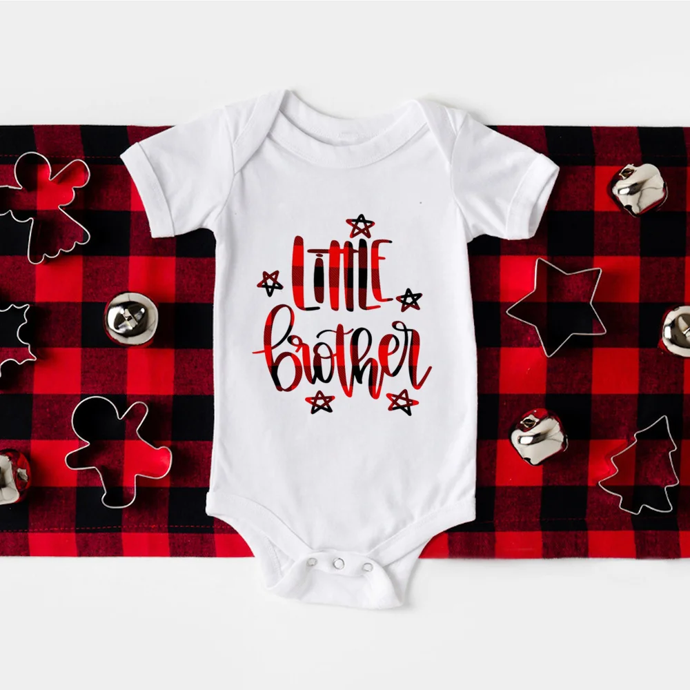 Camiseta navideña de hermano mayor y hermana pequeña para niños - imagen 4