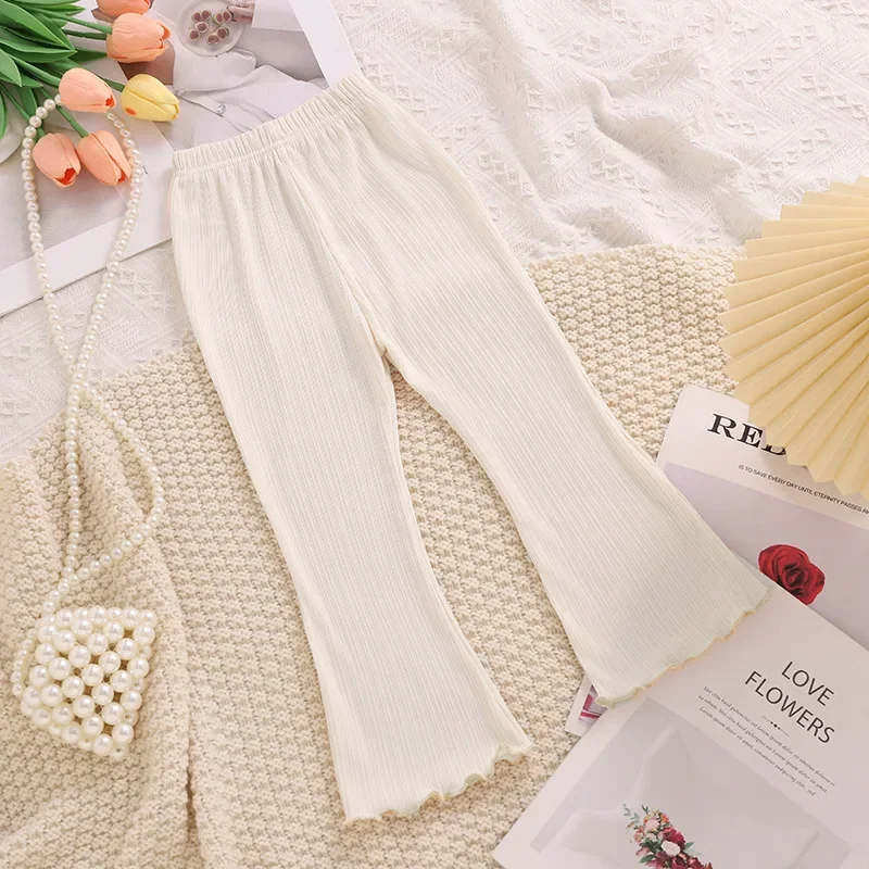 Pantalones acampanados capri de punto fino para niña – Estilo princesa - imagen 4