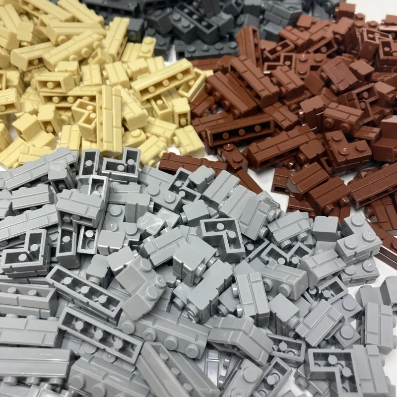 120 Uds. Bloques de construcción de simulación de pared de ciudad, bloques de construcción de ladrillos, modelo, accesorios de construcción, castillo, juguetes para niños