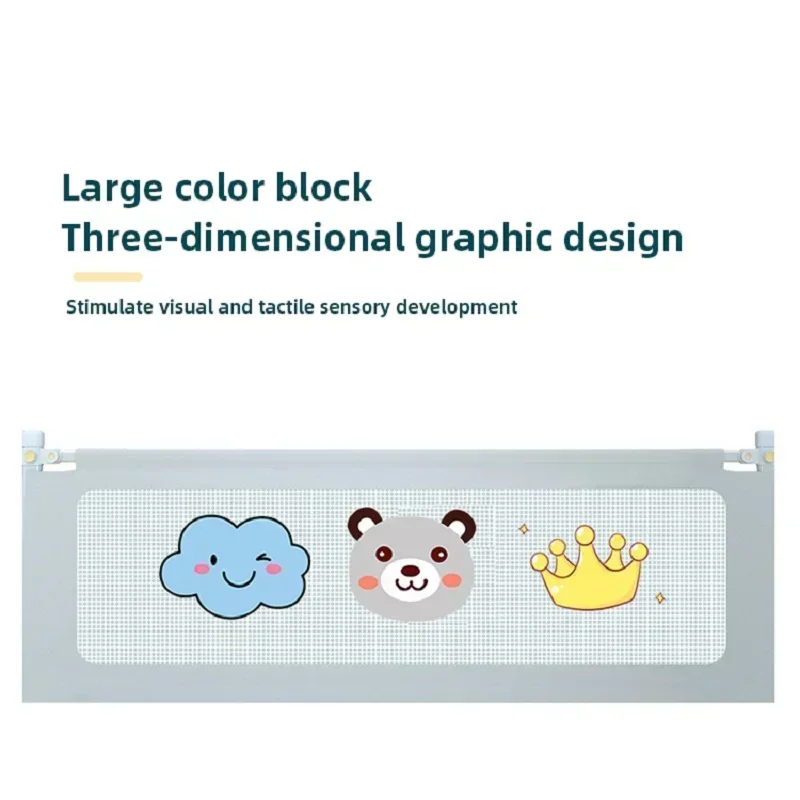 Barrera anticaída para cama de niños, valla para dormir para dormitorio, barrera de seguridad para cama de bebé, riel protector lateral, vallas protectoras para niños pequeños - imagen 2