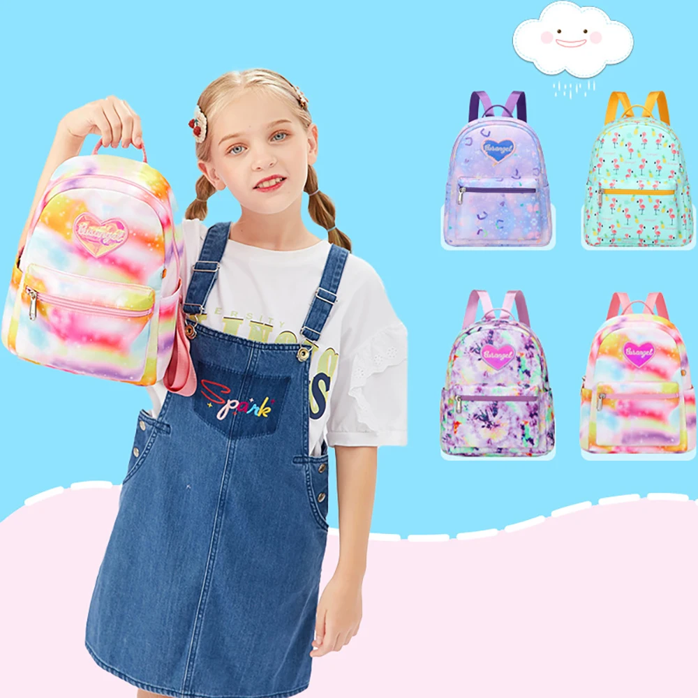 Mochila escolar niña degradado púrpura con corazón purpurina - imagen 4