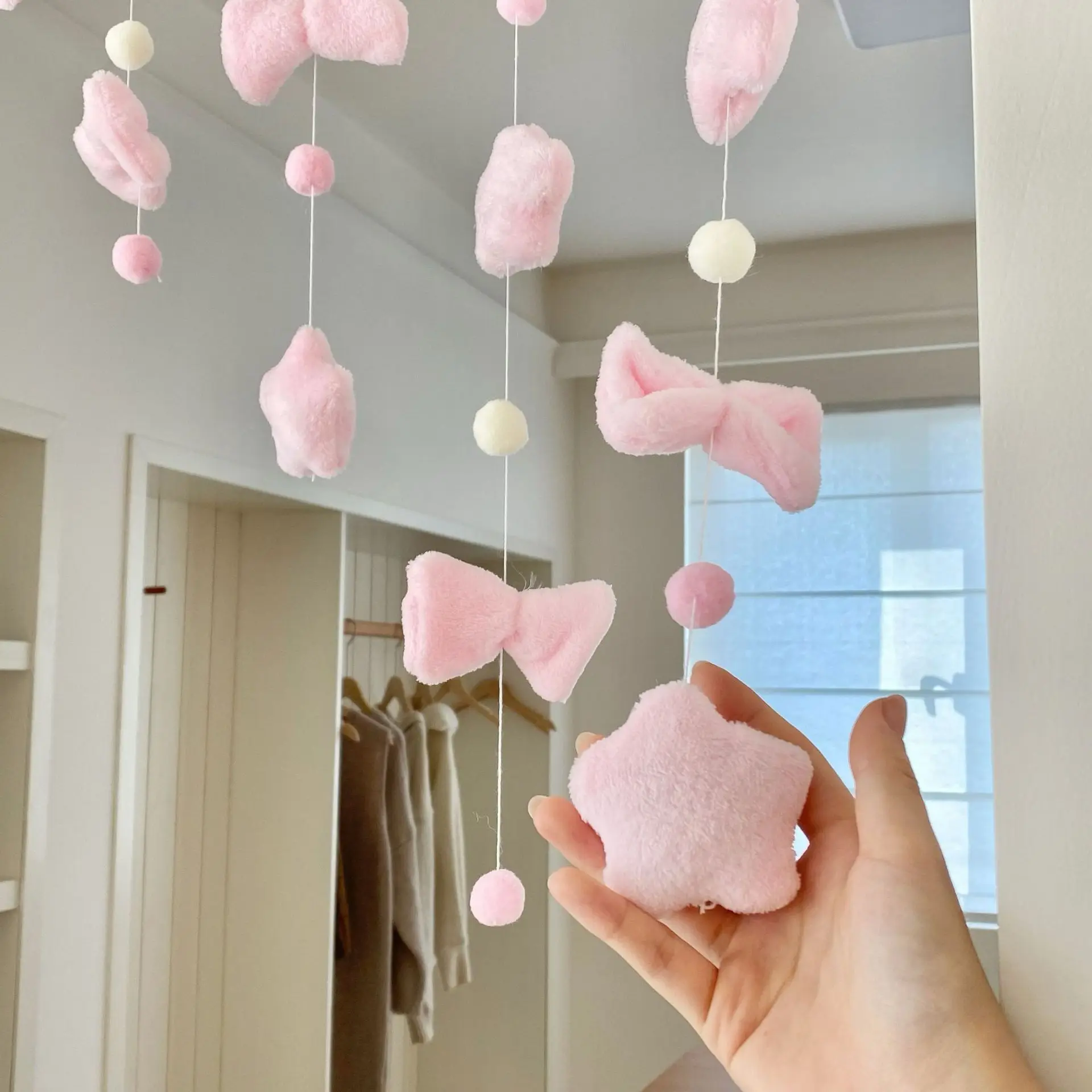 Cortina para puerta infantil con corazones – Decoración cuarto - imagen 5