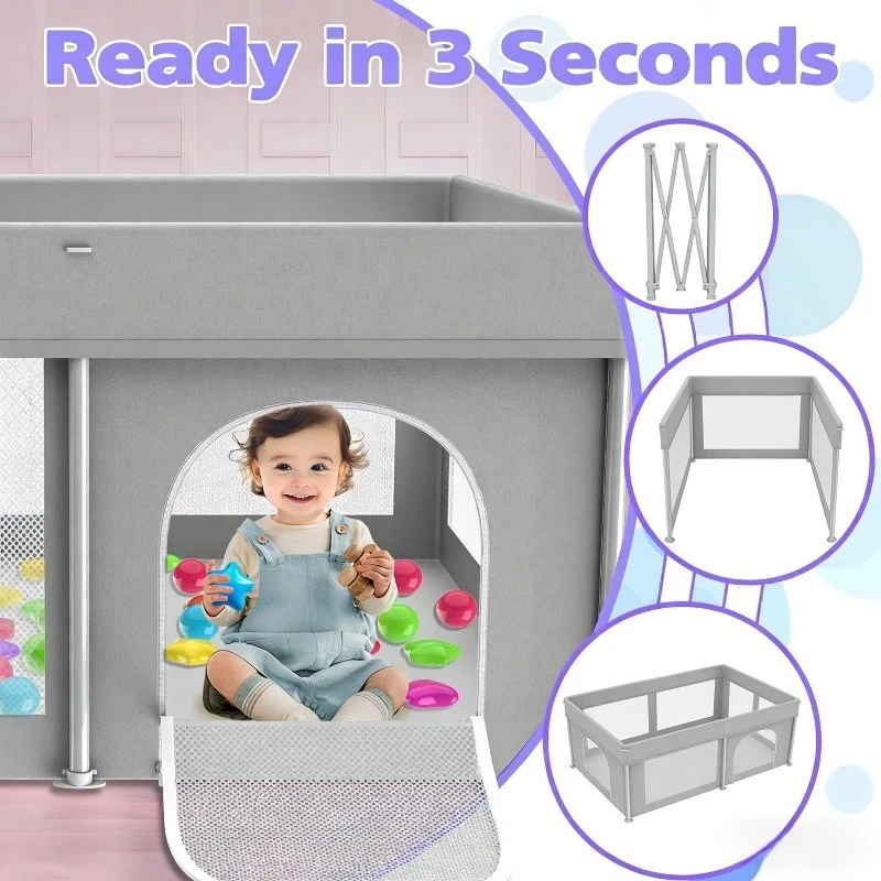 Barrera plegable de seguridad para bebés – Protección en escaleras - imagen 4