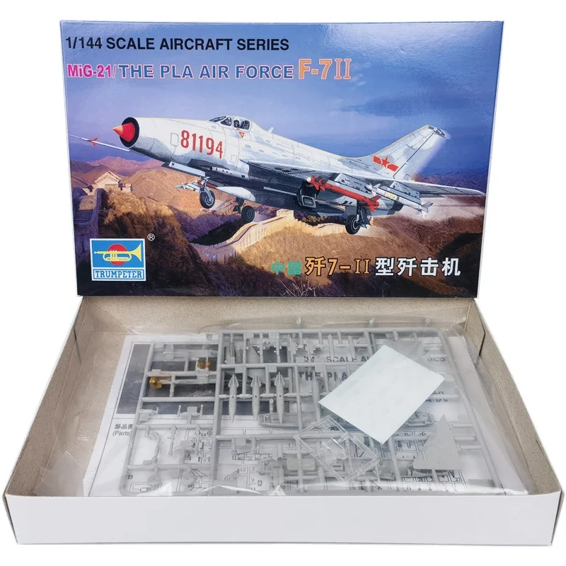 TRUMPETER 1/144 MIG-21 modelo de rompecabezas de ensamblaje de plástico de combate