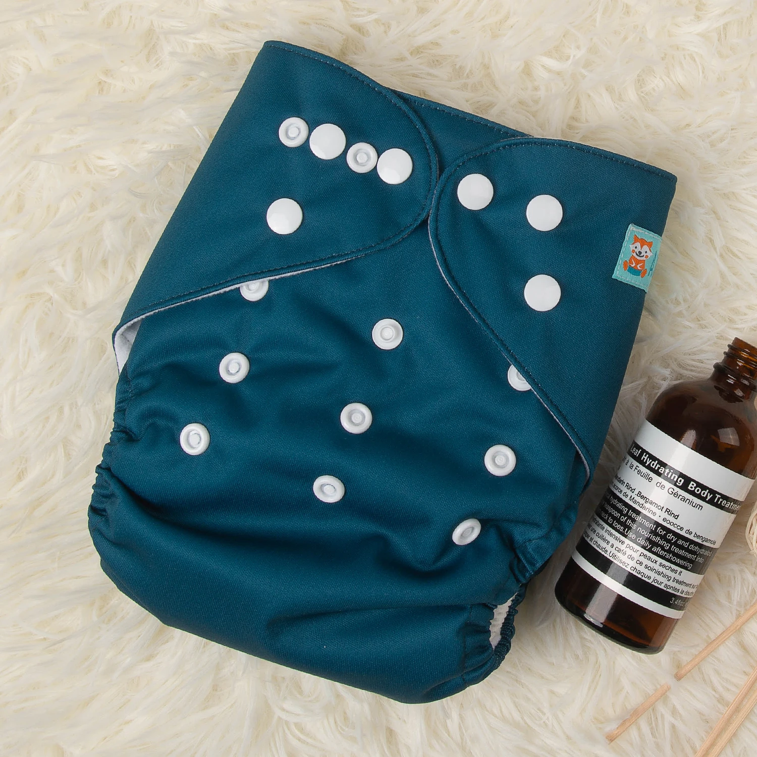 AlvaBaby pañal reutilizable de bolsillo liso para bebé - imagen 2