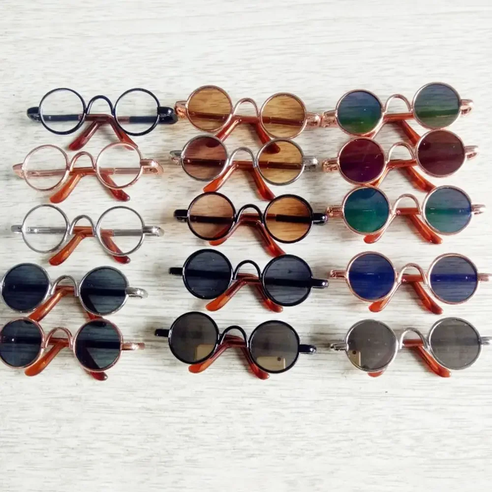 Gafas de pasta redondas para muñeca BJD – Estilo clásico - imagen 4