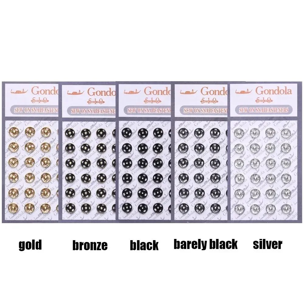 Mini Hebilla Botón Metal Invisible Accesorios Costura Ropa Muñeca DIY 10 24 Piezas 5mm - imagen 5
