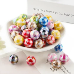 Cuentas acrílicas multicolor para pulseras y llaveros hechas a mano