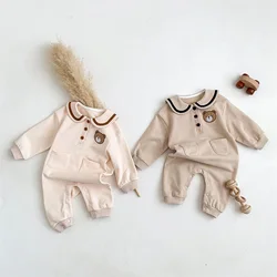 Milangel mono bebé con capucha y cuello vuelto - Otoño