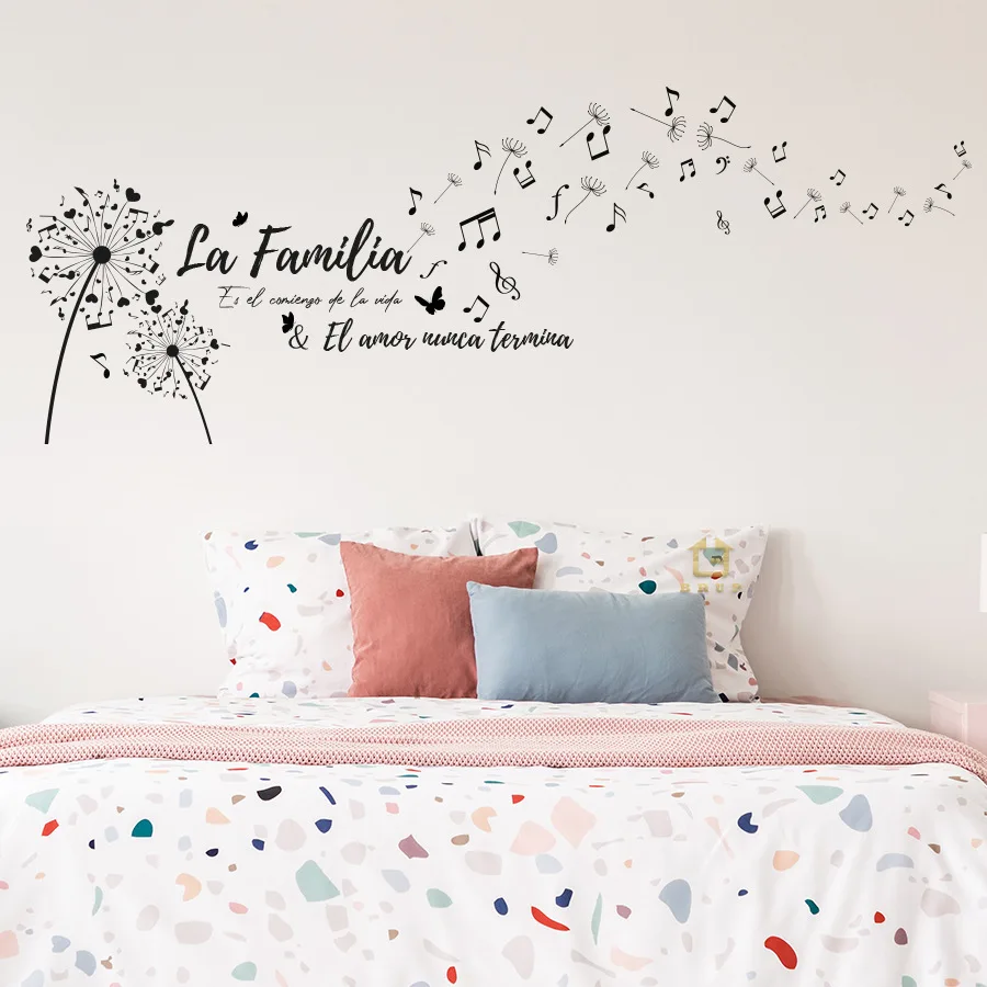 Pegatinas de pared con notas de partituras musicales, pegatinas de pared autoadhesivas simples para el hogar, pegatinas pequeñas y frescas para decoración de dormitorio y estudio