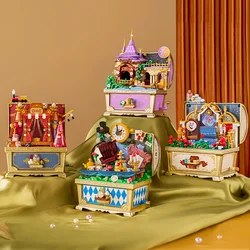 Caja de música de cuentos de hadas, cofre tesoro infantil