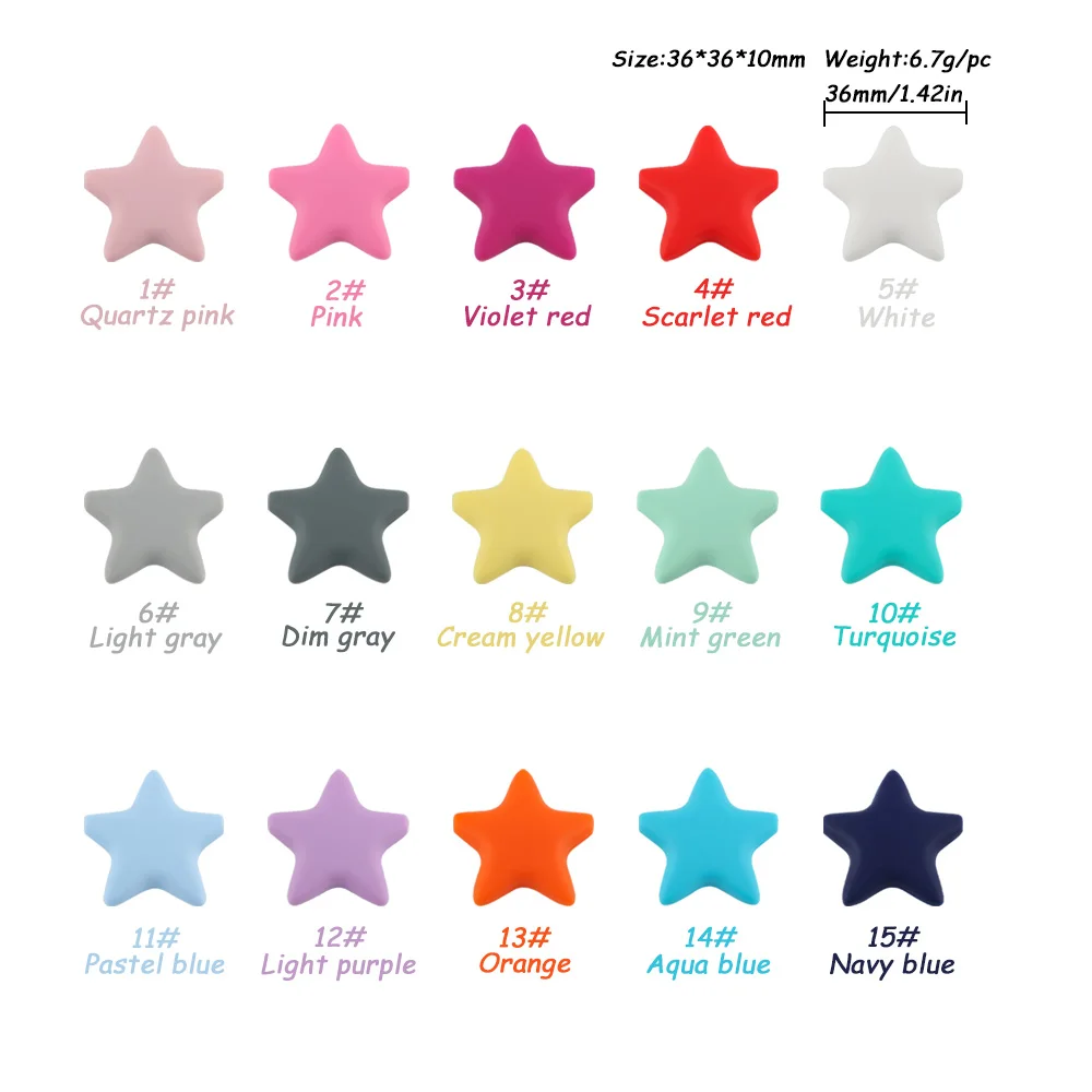 10pcs Mix Star