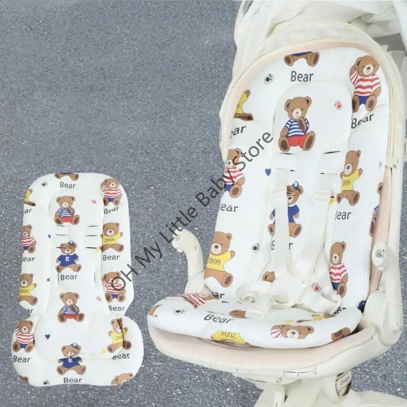 Almohadilla protectora para asiento cochecitos poliéster M76C, cojín para asiento diseño transpirable, fácil para uso - imagen 4