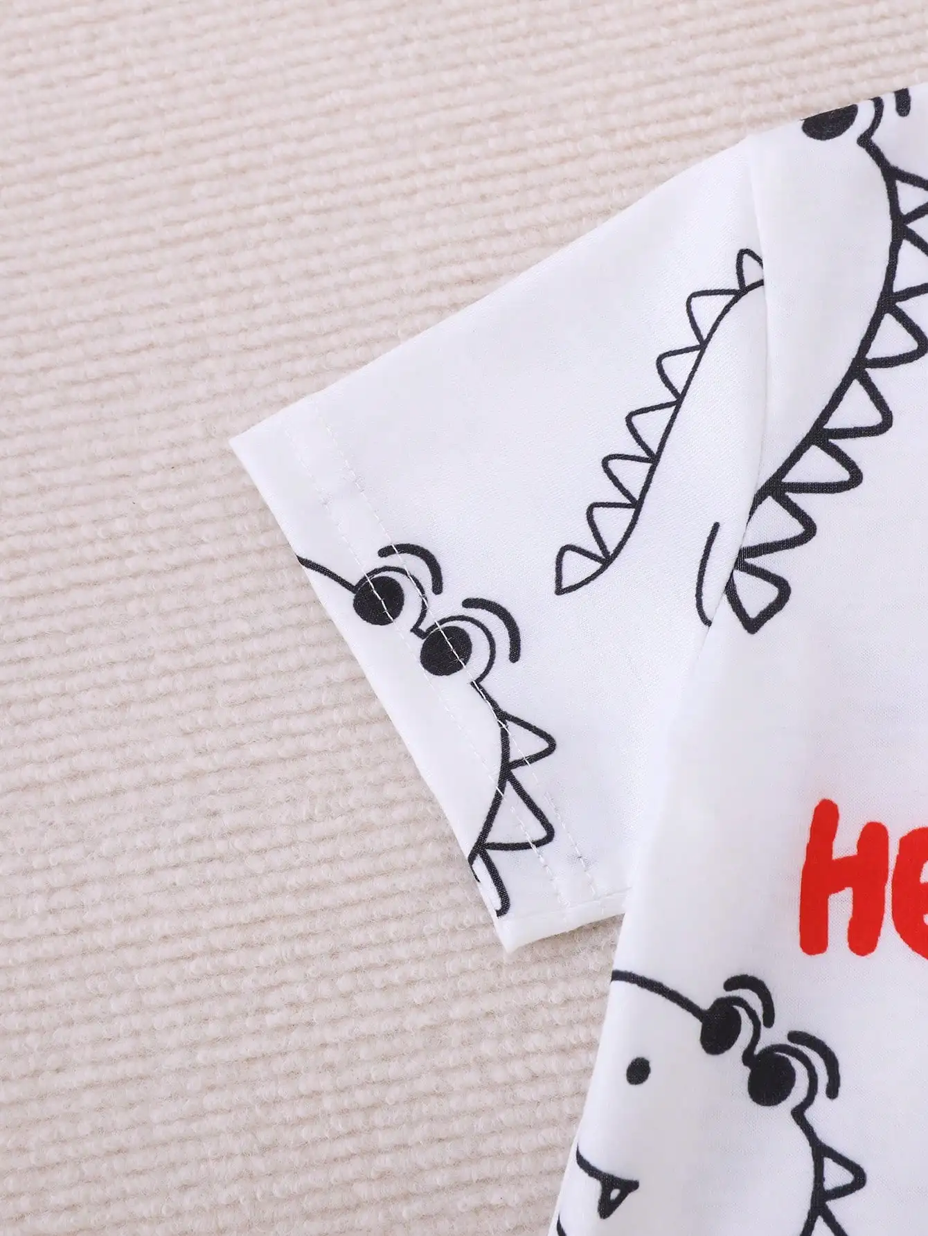 Conjunto verano niño con dinosaurio – Camiseta y pantalón corto - imagen 5