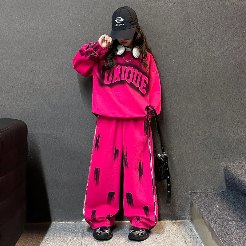 Conjunto de suéter y pantalón infantil de dos piezas para otoño - imagen 2