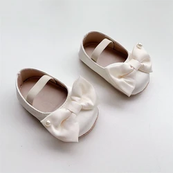 Primeros zapatos de niña con lazo – Suela blanda antideslizante