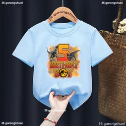 Camiseta de dinosaurio para niño – Estampado jurásico de verano