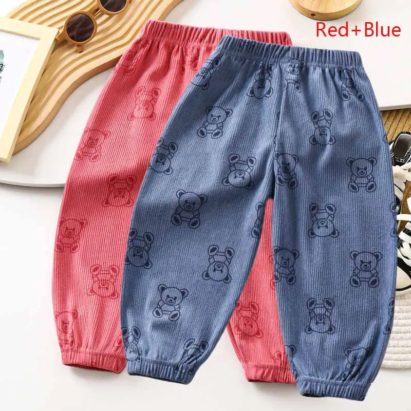 Pantalones chándal niños casuales finos con cordón – Primavera y otoño - imagen 5