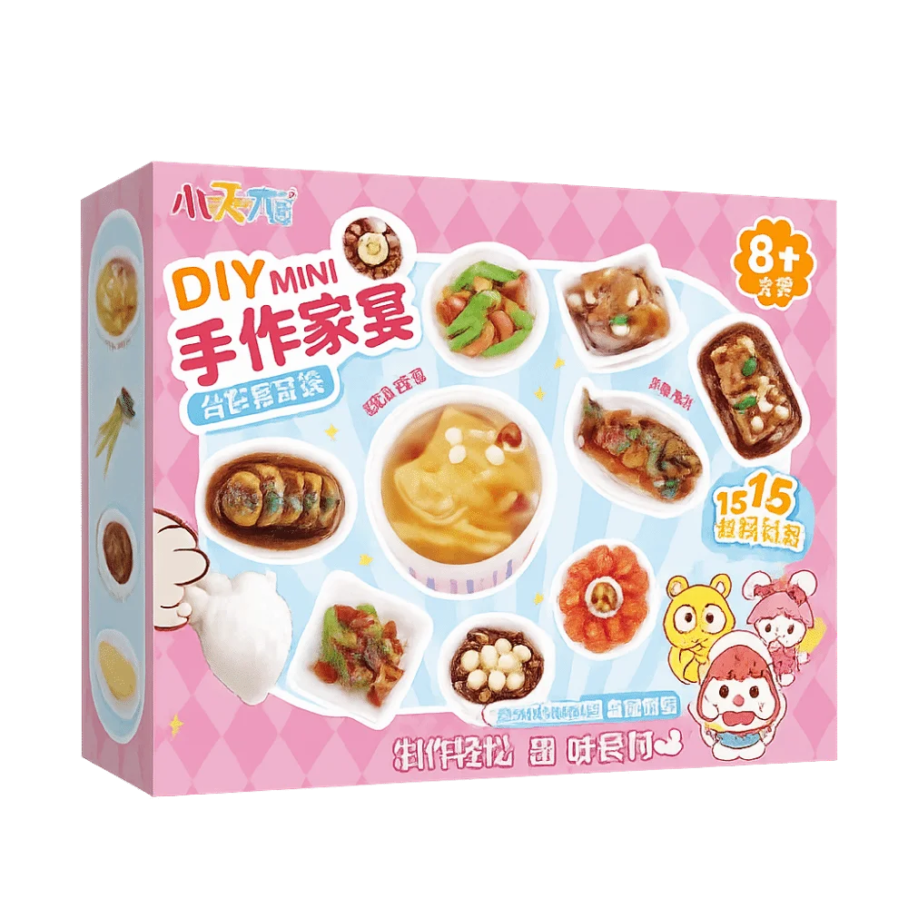 Divertido Multicolor DIY postre Chef Kit DIY comida diseño mixto arcilla 3D efecto 3D estilo lindo imitar comida cocinar niñas tiempo de juego - imagen 4
