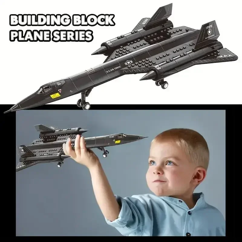 Blackbird Avión Espía – Bloques de Construcción para Niños - imagen 4