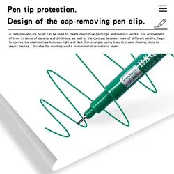 Fineliner punta fina tinta impermeable para dibujo manga y bocetos