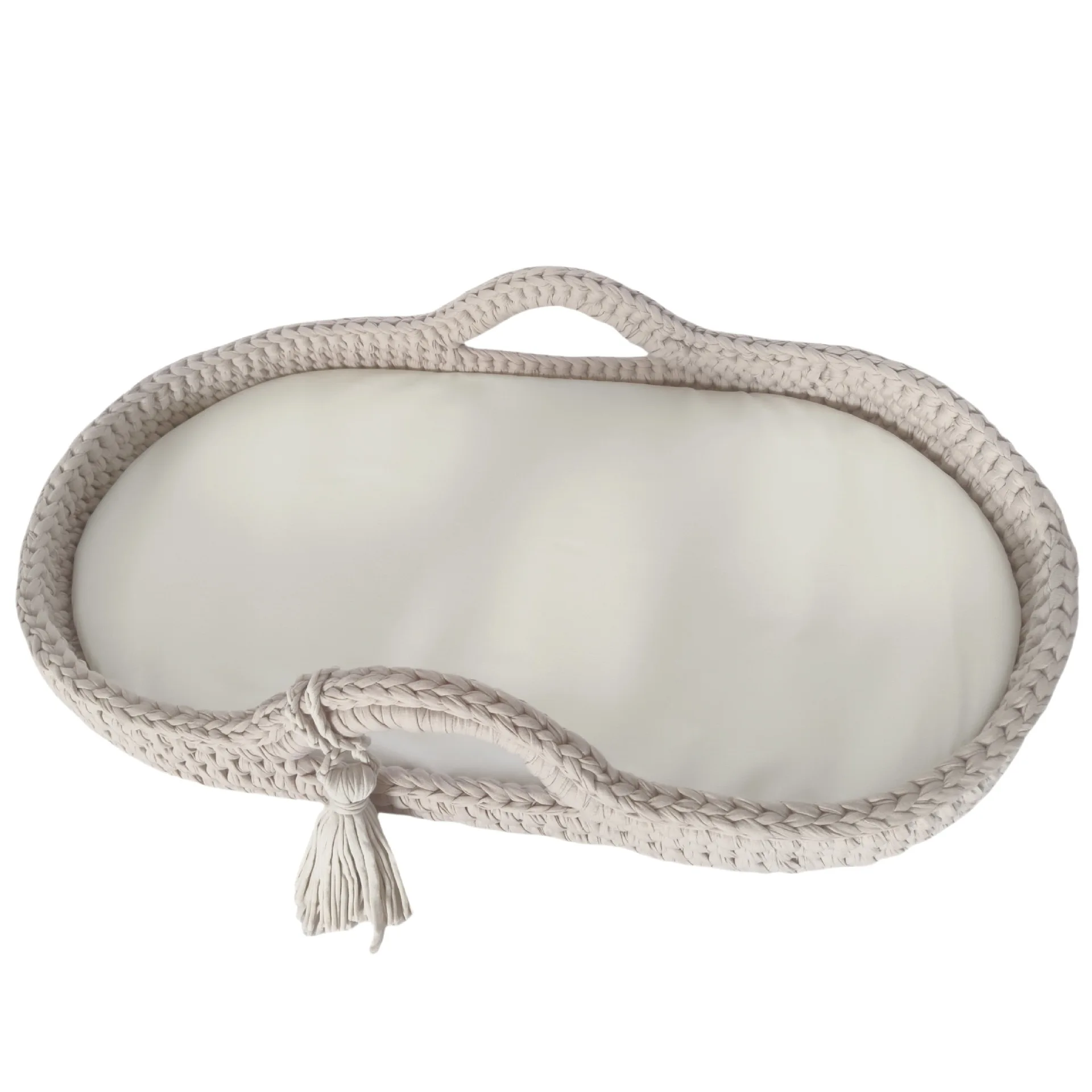 Cesta moisés de mimbre artesanal con cambiador impermeable - imagen 4