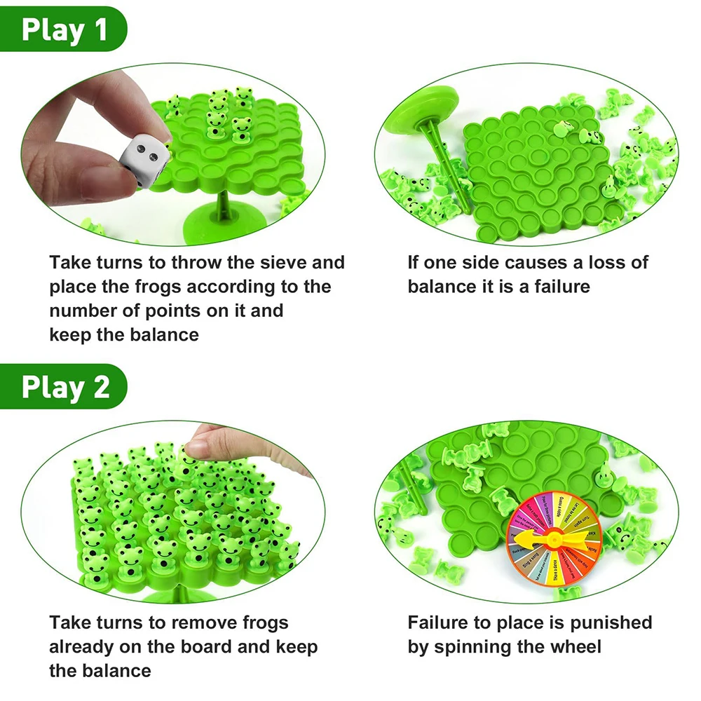 Árbol de equilibrio rana Montessori – juego educativo niños