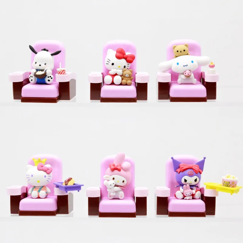 Sanrio-caja ciega de juguete para ver películas, teatro, escena de cine, figura de Anime, Hello Kitty, My Melody, muñeca Kuromi, juguetes para coleccionar adornos - imagen 2