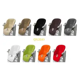 QX2D Cojín para silla comedor para bebé, cojín para asiento, funda cuero PU para cómoda comer