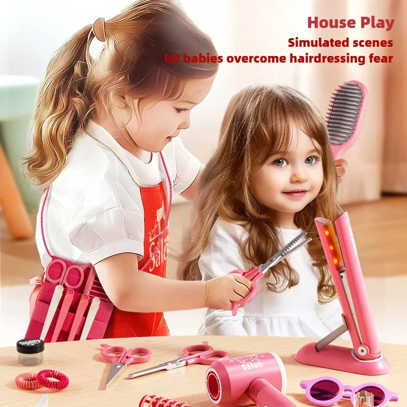 Set de accesorios de peluquería niñas – Juego rol con espejo y secador - imagen 2