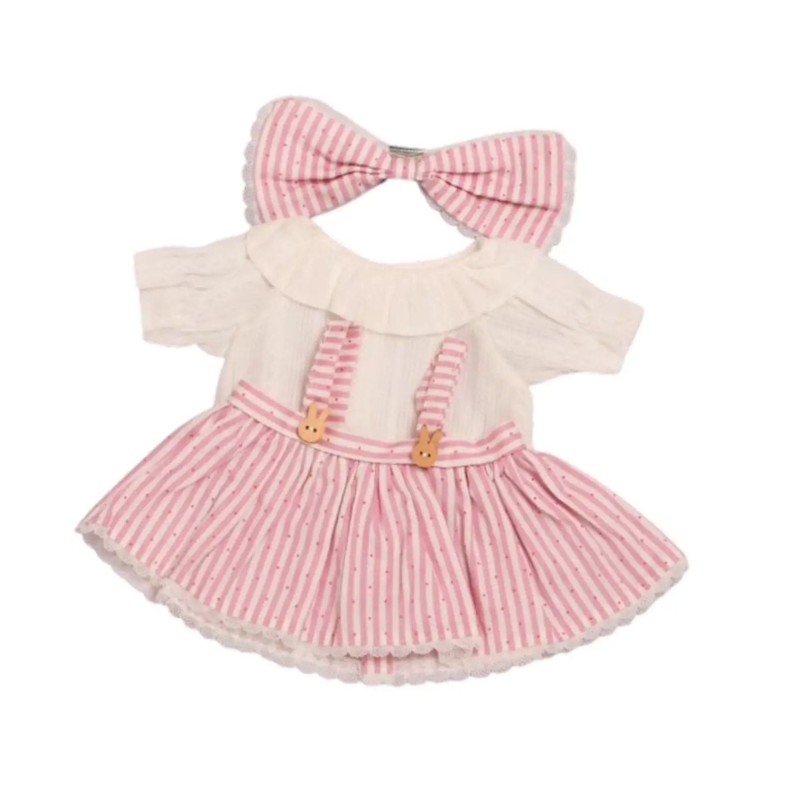 14.96inch Doll Dress Shirt DIY Dress up Make Your Own Dolls Doll Clothes for Preschool Home Decor Role Play Collectible Pretend