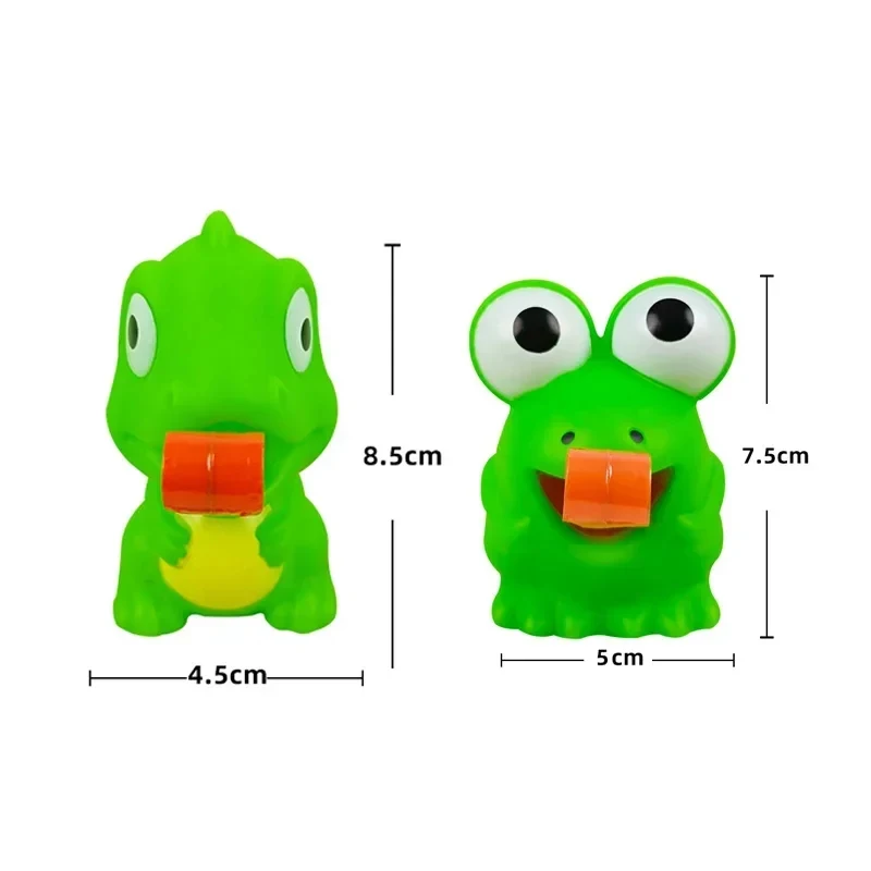 Juguete antiestrés de rana y dinosaurio con lengua adhesiva - imagen 3