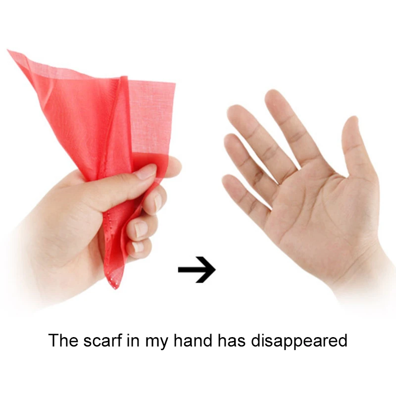 Bufanda de seda que desaparece, accesorio mágico, truco y golosinas de Halloween, actuación de fiesta, magia de primer plano para entretenimiento TMZ - imagen 5
