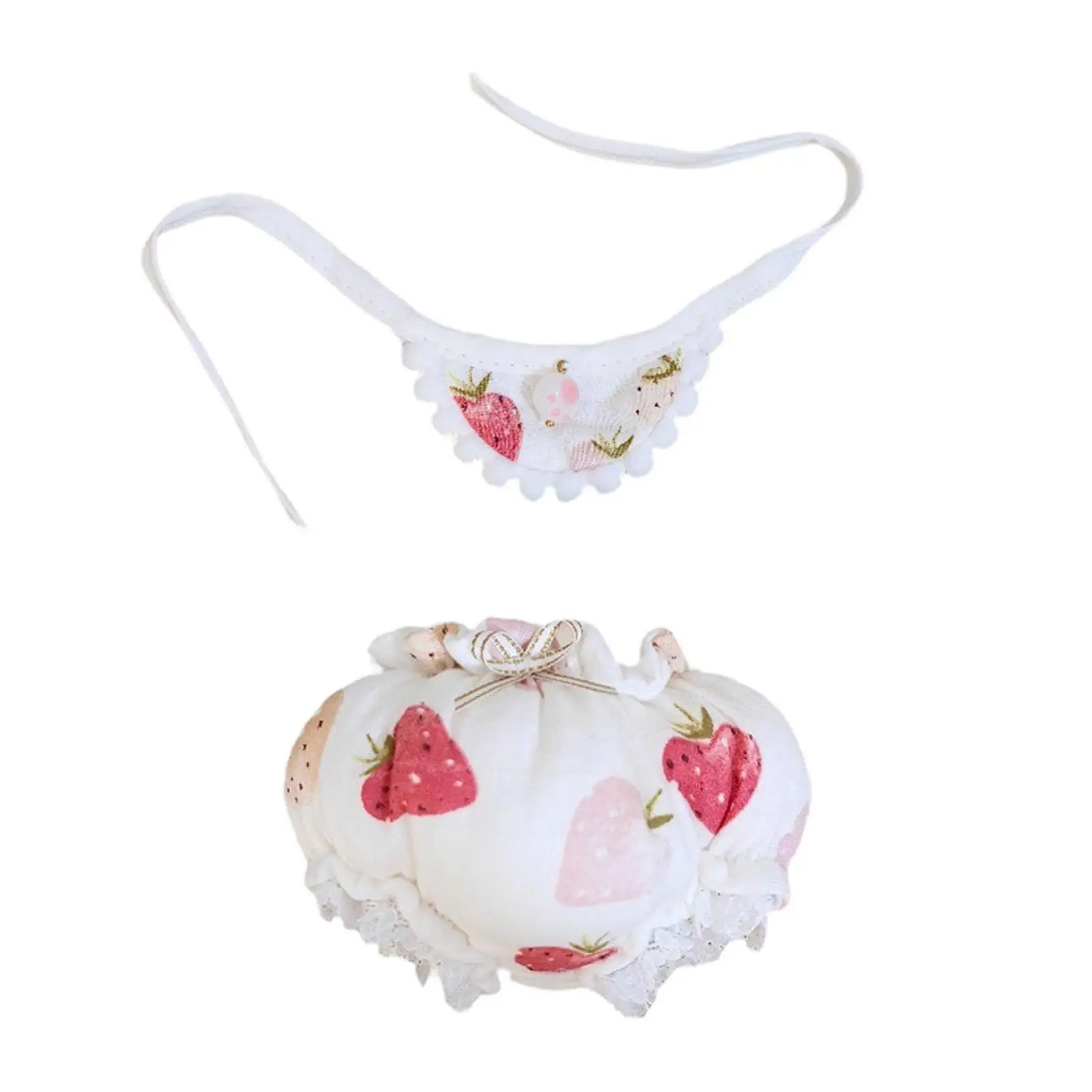 Doll Accessory Clothes Bib and Pants Lovely Fashion Doll Clothing Girls Gift