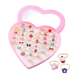 Anillos ajustables para niña – Bisutería infantil segura