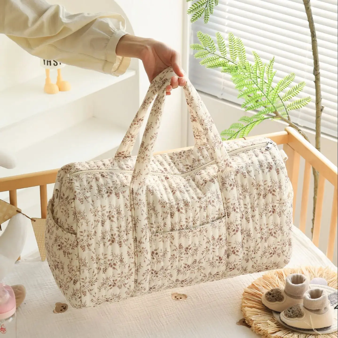 Bolsa grande para mamá, bolsa de almacenamiento de pañales de bebé de maternidad, organizador de artículos para bebé de gran capacidad, bolsa de viaje para mujer, bolso multifuncional