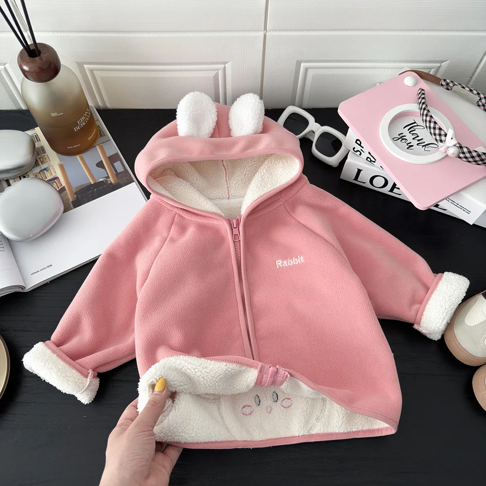 Chaqueta infantil de lana con capucha – Abrigo de invierno - imagen 5
