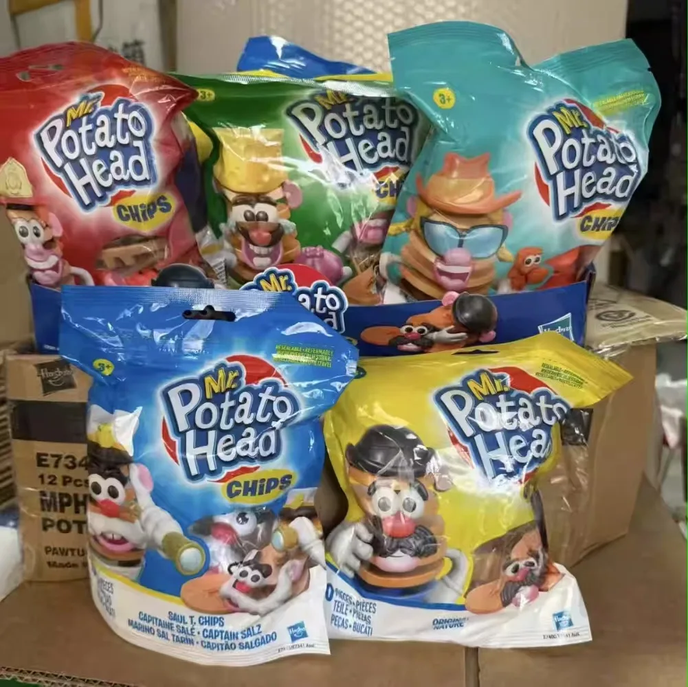 Hasbro Mr patatas cabeza patatas fritas bolsa ciega juguetes figura de acción de dibujos animados adornos regalo de cumpleaños decoración de escritorio juguetes para niños - imagen 4