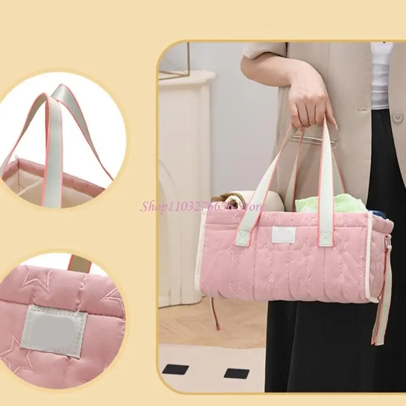 Bolso de pañales plegable con compartimentos organizados para viajes - imagen 2
