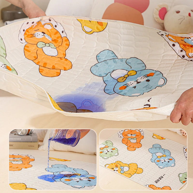 Protector de colchón impermeable lavable y transpirable para bebés