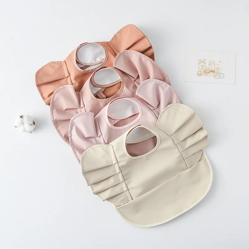 Babero antisuciedad impermeable con alas de ángel para bebé - imagen 3