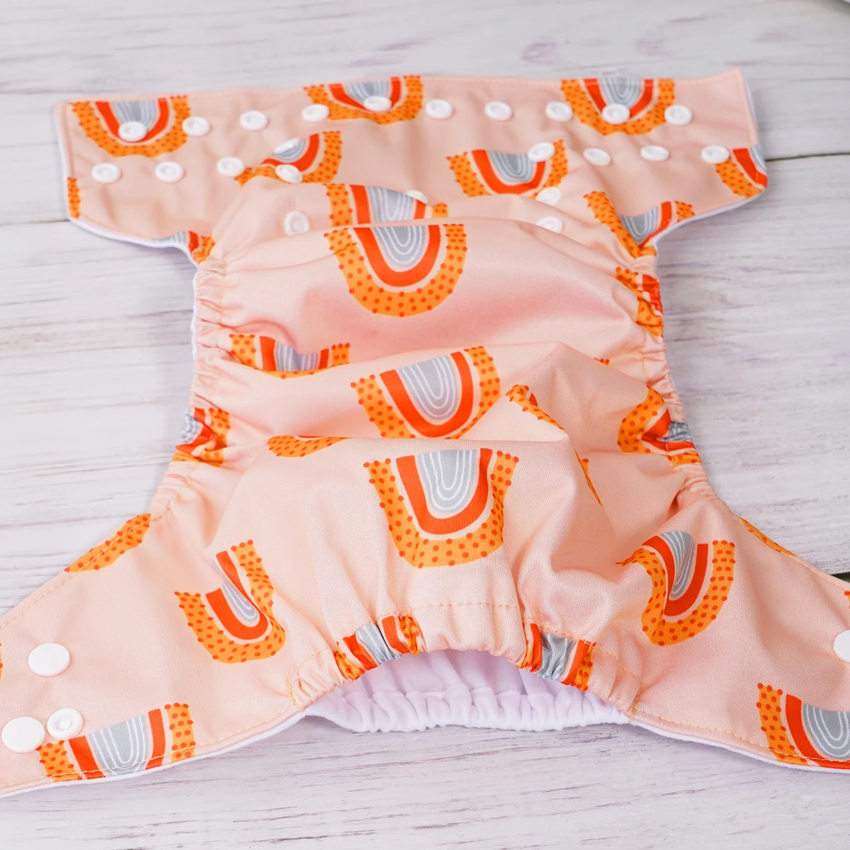 Elinfant 3 pañales de tela lavables de talla única, pañales de tela reutilizables impermeables para bebés de 3 a 15kg - imagen 4