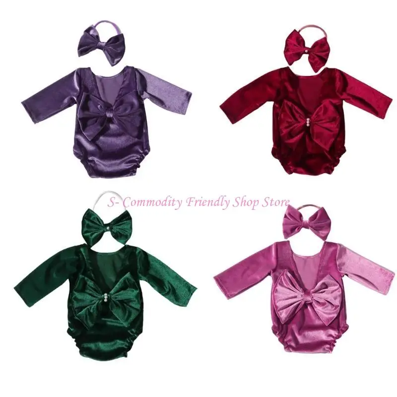 85ae Soft Christmas Adjunto para bebés Diadema para fotografía para bebés Evento fotografía