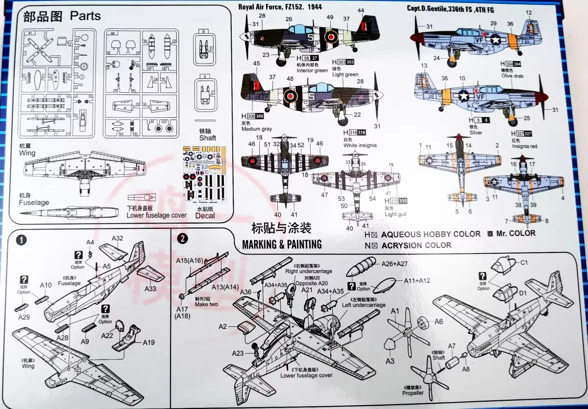 Detalle de las piezas del kit